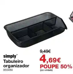 Staples simply tabuleiro organizador promoção
