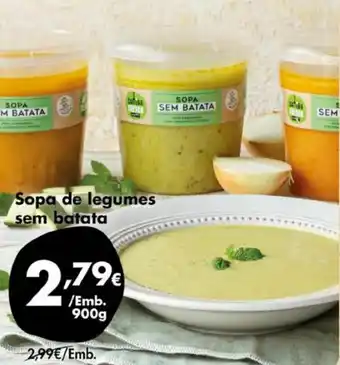 Pingo Doce Sopa de legumes sem Batata 900g promoção