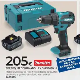 BigMat Berbequim combinado 18 v makita promoção