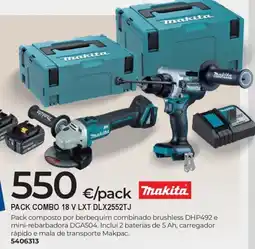 BigMat Pack combo 18 v lxt dlx2552tj makita promoção