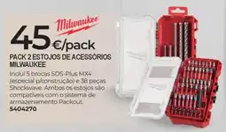 BigMat Pack 2 estojos de acessórios milwaukee promoção