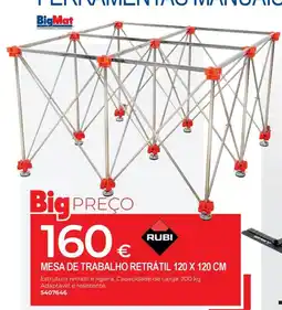 BigMat Mesa de trabalho retrátil rubi promoção