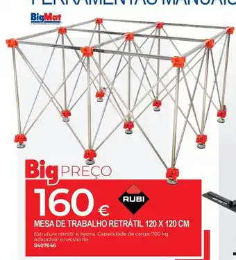 Mesa de trabalho retrátil rubi