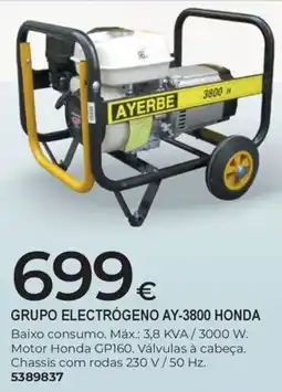 BigMat grupo electrógeno ay-3800 honda promoção
