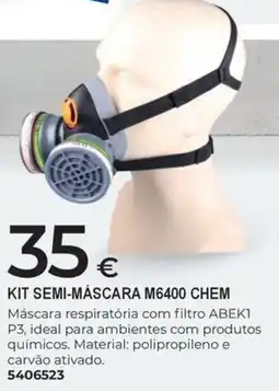 BigMat kit semi-máscara m6400 chem promoção