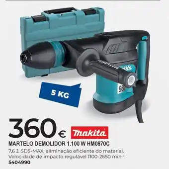 Martelo demolidor 1.100 w hm0870c makita