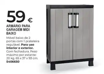 Armário para garagem midi baixo