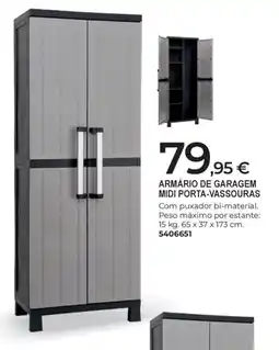 BigMat Armário de garagem midi porta-vassouras promoção