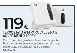 BigMat Termóstato wifi para caldeira e aquecimento aspen promoção