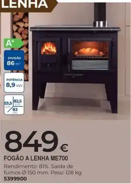 BigMat Fogão a lenha me700 promoção