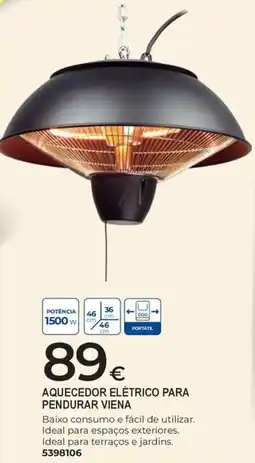 BigMat aquecedor elétrico para pendurar viena promoção
