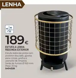BigMat Estufa a lenha redonda exterior promoção