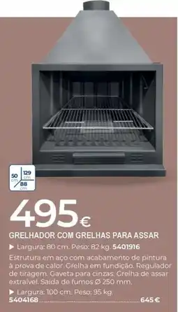 BigMat Grelhador com grelhas para assar promoção