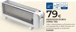 BigMat aquecedor de mica corail 1503 promoção