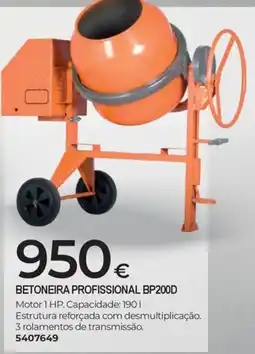 BigMat betoneira profissional bp200d promoção