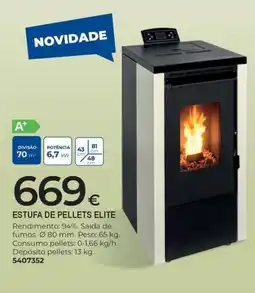 BigMat Estufa de pellets elite promoção