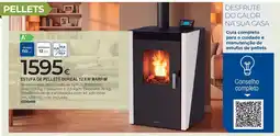 BigMat Estufa de pellets boreal 12 kw marfim promoção