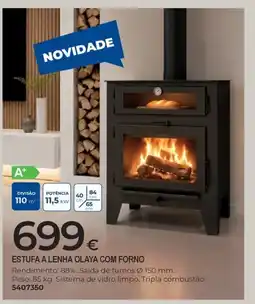 BigMat Estufa a lenha olaya com forno promoção