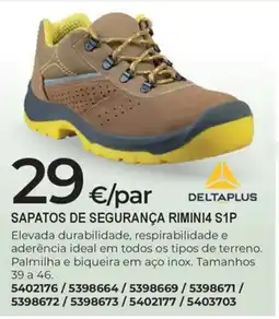 BigMat sapatos de segurança rimini4 s1p deltaplus promoção