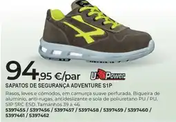 BigMat sapatos de segurança adventure s1p upower promoção