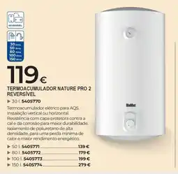 BigMat Termoacumulador nature pro 2 reversível promoção