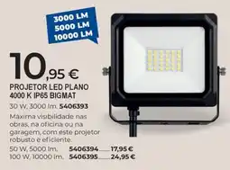 BigMat projetor led plano 4000 k ip65 bigmat promoção