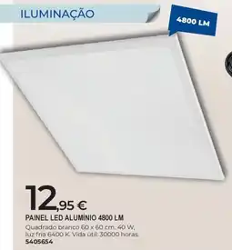 BigMat painel led alumínio 4800 lm promoção