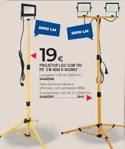 BigMat projetor led com tri-pé 3 m 4000 k bigmat promoção