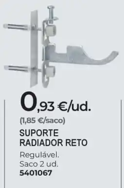 BigMat suporte radiador reto promoção
