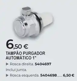 BigMat Tampão purgador automático 1" promoção