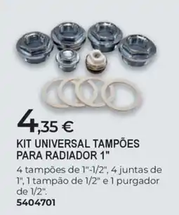 BigMat Kit universal tampões para radiador 1" promoção