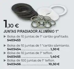 BigMat juntas p/radiador alumínio 1" promoção