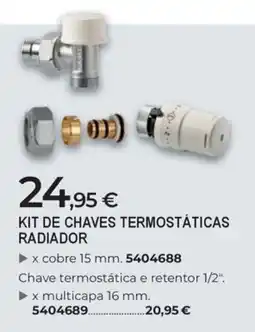 BigMat Kit de chaves termostáticas radiador promoção