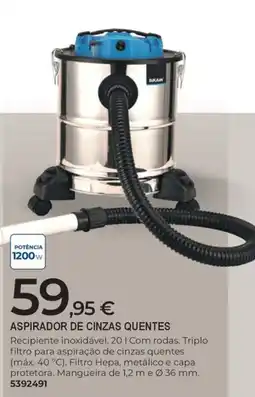 BigMat Aspirador de cinzas quentes bikain promoção