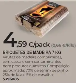 BigMat Briquetes de madeira promoção