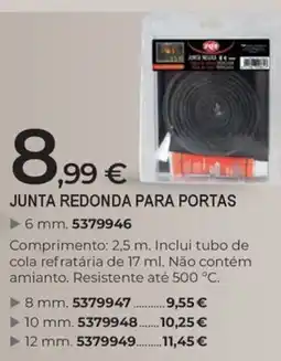 BigMat Junta redonda para portas promoção