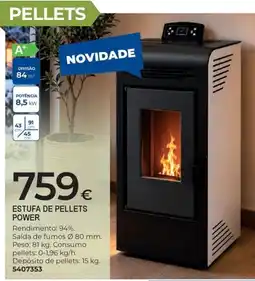 BigMat Estufa de pellets power promoção
