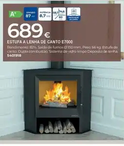 BigMat Estufa a lenha de canto e7000 promoção