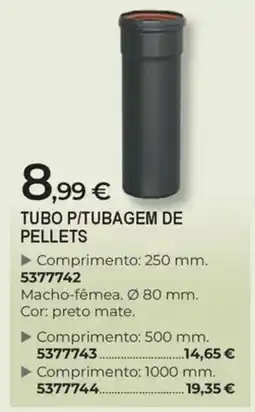 BigMat tubo p/tubagem de pellets promoção