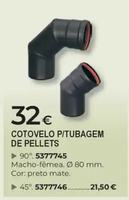 BigMat Cotovelo p/tubagem de pellets promoção
