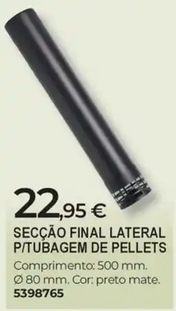 BigMat secção final lateral p/tubagem de pellets promoção