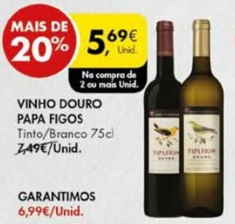 Pingo Doce Vinho Douro Papa Figos 75cl promoção