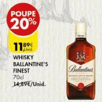 Pingo Doce Whisky Ballantine's Finest 70cl promoção