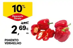 Continente Pimento vermelho promoção
