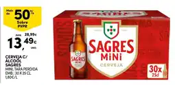 Continente Cerveja c/ álcool sagres mini promoção