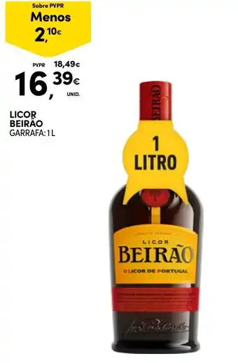 Continente Licor beirão promoção