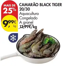 Pingo Doce Camarão black tiger promoção