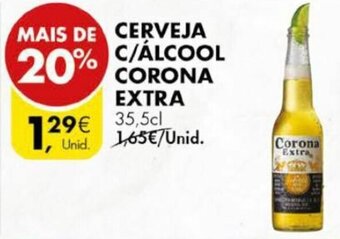 Pingo Doce Cerveja c/Álcool Corona Extra 35,5cl promoção
