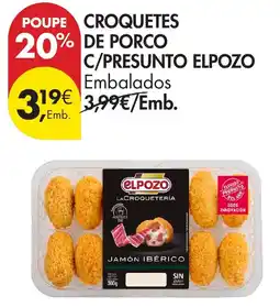 Pingo Doce Croquetes de porco c/presunto elpozo promoção