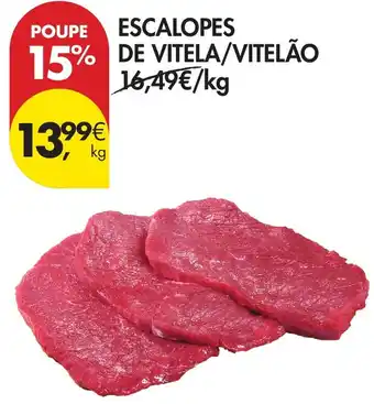 Pingo Doce Escalopes de vitela/vitelão promoção